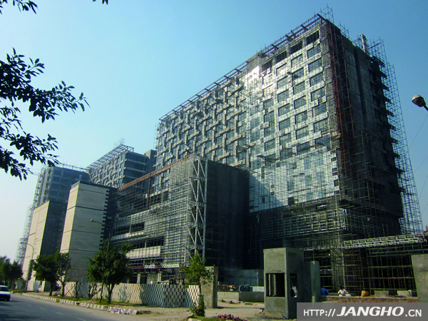 印度新德里地标性建筑 泰姬玛哈酒店幕墙工程进入全面施工阶段
